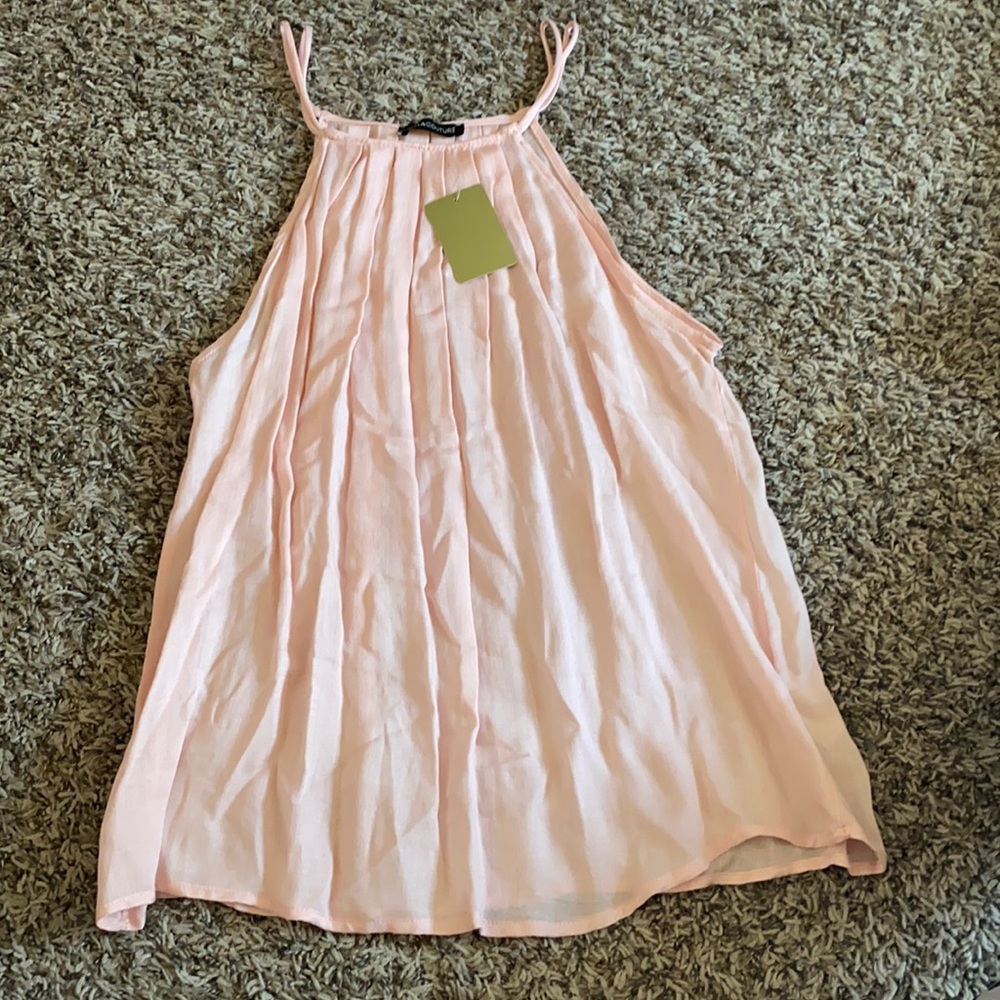 Pink High Neck Top size Small